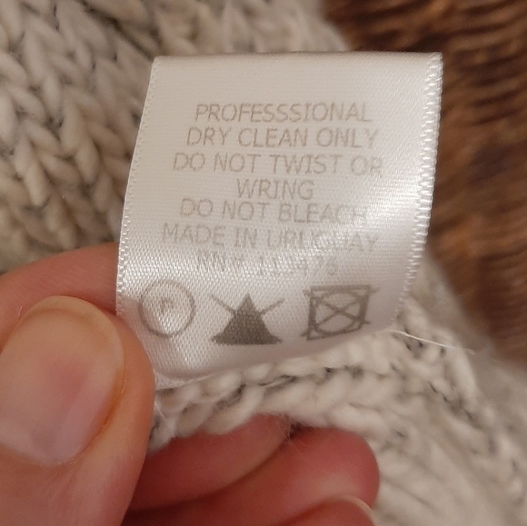 Yigal Azrouel Mohair Wool Cardigan Sweater Medium Cable Knit Fisherman Chunky - Picture 9 of 9